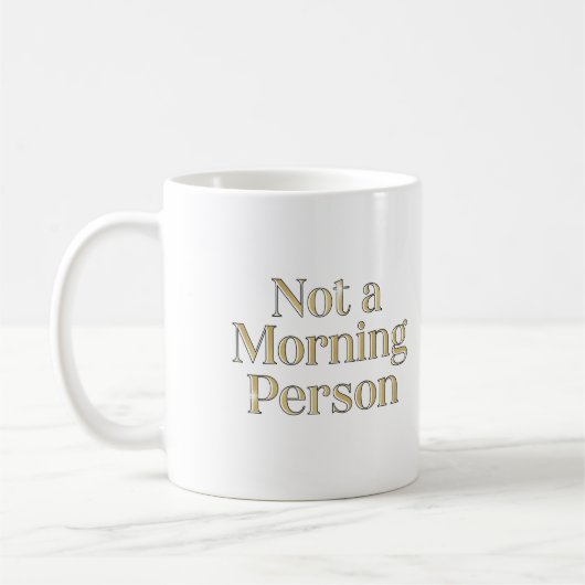 Geen ochtendmens Mok - Funny Coffee Cup (Links)
