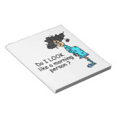 Geen ochtendmens notitieblok (Schuin)