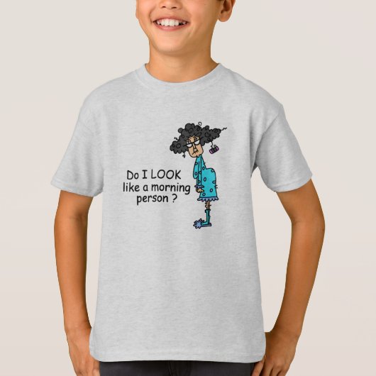 Geen ochtendmens t-shirt (Voorkant)