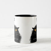 Geen ochtendmens tweekleurige koffiemok (Center)