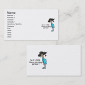 Geen ochtendmens visitekaartje (Voorkant / Achterkant)