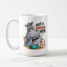 🦛 Geen Ochtendnijlpaard Klassieke Mok ☕😴