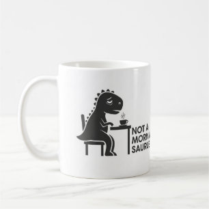 Geen ochtendsaurus koffiemok