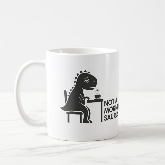 Geen ochtendsaurus koffiemok (Links)
