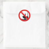 Geen offshoreboorSticker Ronde Sticker (Tas)