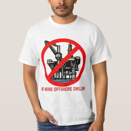 Geen offshoreboringshirts en Buttonnen meer T-shirt (Voorkant)