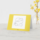 geen oh (Wenskaart) Kaart (Gele Bloem)