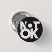 Geen OK-Button Ronde Button 3,2 Cm (Voorkant /achterkant)