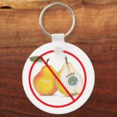 Geen okers met peren Sleutelhanger (Voorkant)