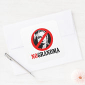 GEEN OMA HILLARY VIERKANTE STICKER (Envelop)