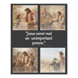 Geen onbelangrijke persoon perfect poster