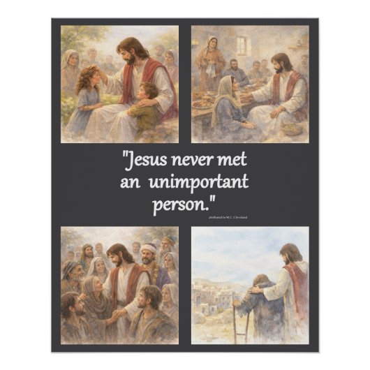 Geen onbelangrijke persoon perfect poster (Voorkant)