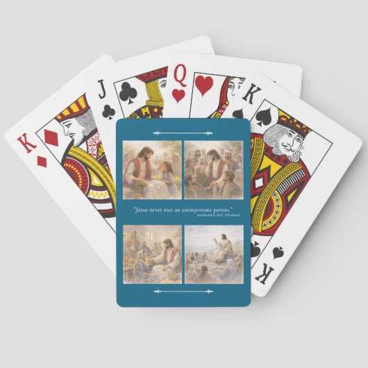 Geen onbelangrijke persoon pokerkaarten (Achterkant)