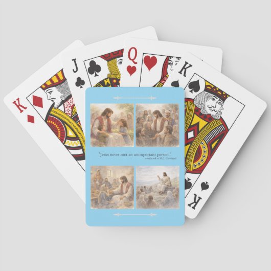 Geen onbelangrijke persoon pokerkaarten (Achterkant)