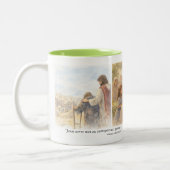 Geen onbelangrijke persoon tweekleurige koffiemok (Links)