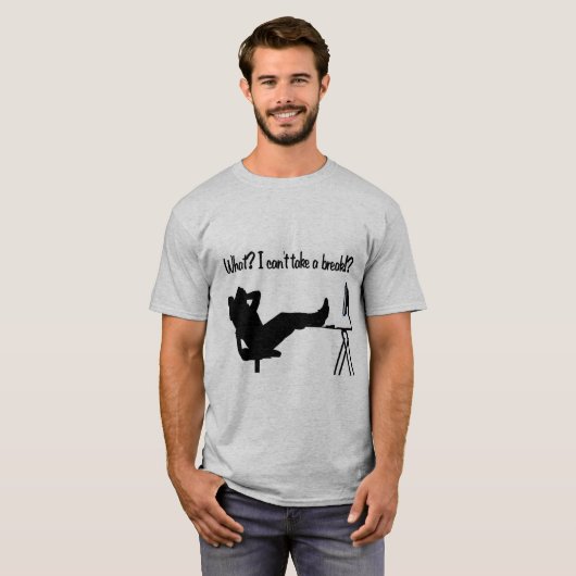 Geen onderbrekingen t-shirt (Voorkant volledig)