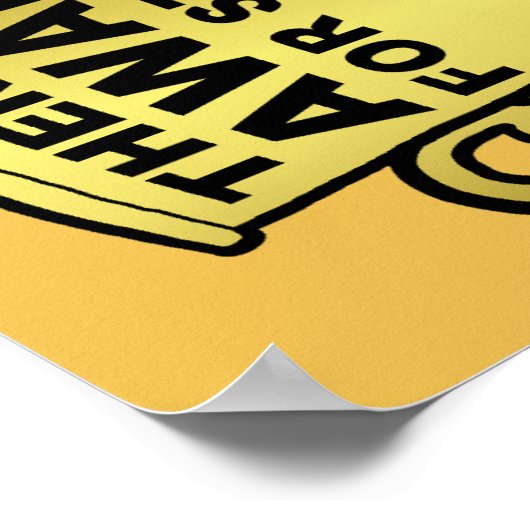 Geen onderscheiding voor het stomme Funny Poster S (Hoek)