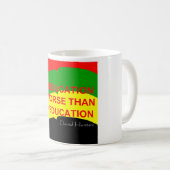 Geen onderwijs is beter dan misonderwijs koffiemok (Voorkant rechts)