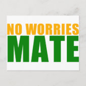 geen ongerustheid briefkaart (Voorkant)