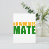 geen ongerustheid briefkaart (Staand voorkant)