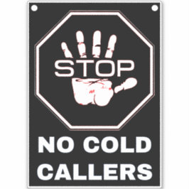 Geen Ongevraagde Telefonische Verkopers (Stop Tele Sticker