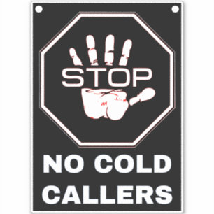 Geen Ongevraagde Telefonische Verkopers (Stop Tele Sticker