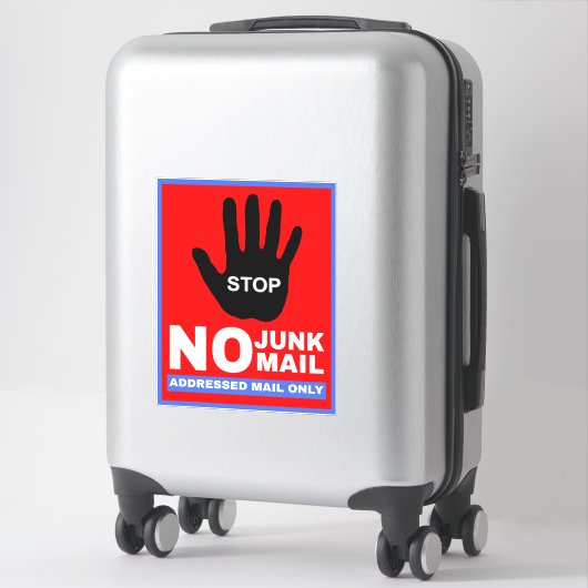 Geen ongewenste e-mail alleen geadresseerd - Ongew Sticker (Koffer)
