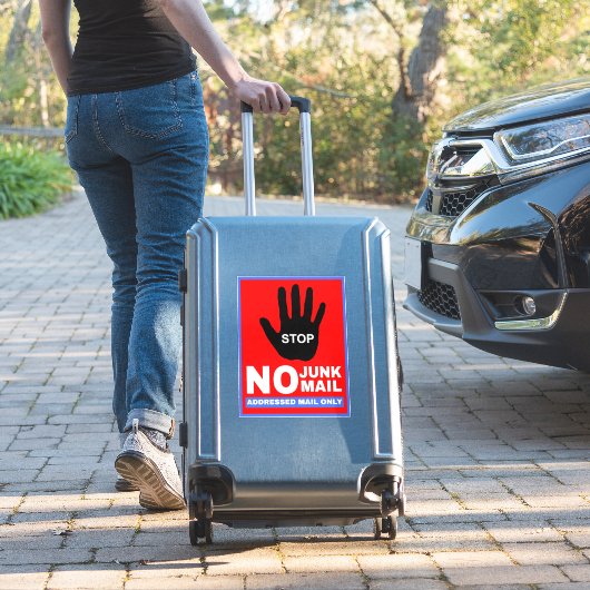 Geen ongewenste e-mail alleen geadresseerd - Ongew Sticker (Koffer Insitu)