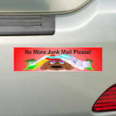 Geen ongewenste e-mail alstublieft! bumpersticker (Op auto)
