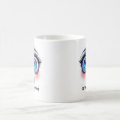 Geen ontbijt, alstublieft!, Prachtige ogen grappi Koffiemok (Center)