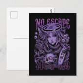 Geen Ontsnapping Cyber Goth Engel Briefkaart (Voorkant / Achterkant)