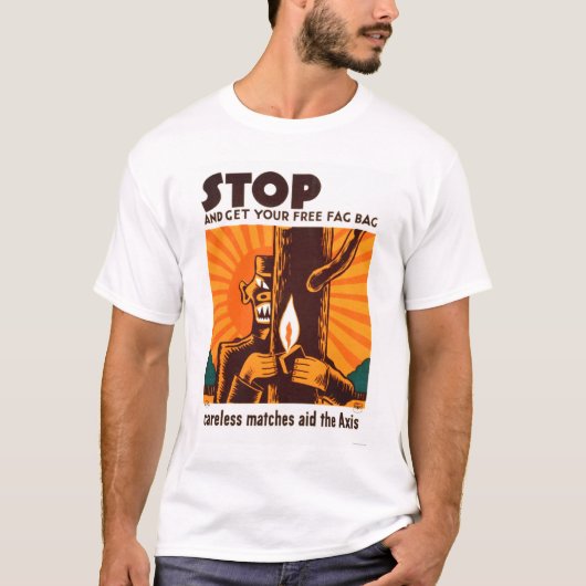 Geen onzorgvuldige Matches van 1942 WPA T-shirt (Voorkant)