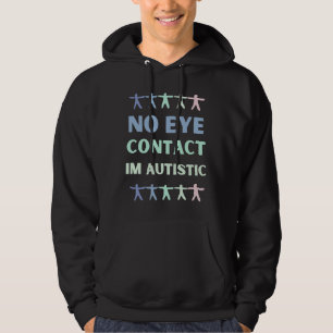 Geen oogcontact Autisme gedrag Hoodie