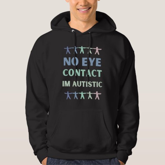 Geen oogcontact Autisme gedrag Hoodie (Voorkant)