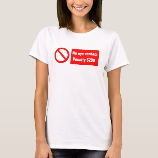 Geen oogcontact T-shirt (Voorkant)