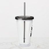 Geen oorlog acryl drinkbeker (Rechts)