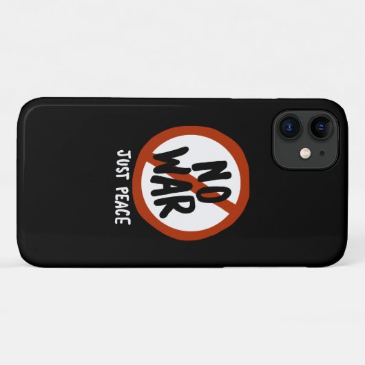 Geen oorlog alleen vrede Case-Mate iPhone case (Achterkant (horizontaal))