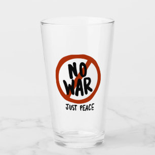 Geen oorlog alleen vrede glas