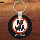 Geen oorlog alleen vrede sleutelhanger (Voorkant)