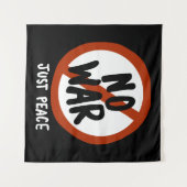 Geen oorlog alleen vrede wandkleed (Voorkant (horizontaal))