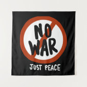 Geen oorlog alleen vrede wandkleed (Voorkant)