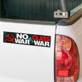 "Geen Oorlog Behalve Klassenstrijd" bumpersticker (Op Truck)