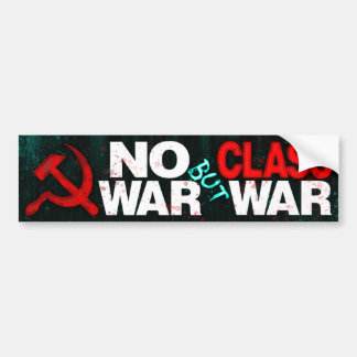 "Geen Oorlog Behalve Klassenstrijd" bumpersticker