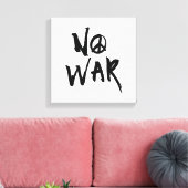 Geen oorlog canvas afdruk (Insitu (Woonkamer))