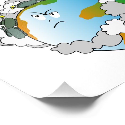 Geen oorlog! foto afdruk (Hoek)