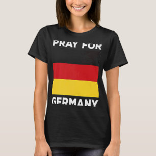 Geen oorlog in Europa Ik heb een Duitse vlag voor T-shirt