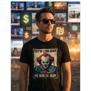 Geen Oorlog Iran T-shirt – Valse Nieuws Propaganda