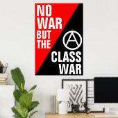 geen oorlog , maar een klassenoorlog poster (Thuiskantoor)