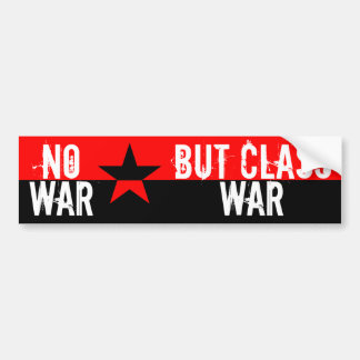 Geen oorlog maar klassenoorlog bumpersticker