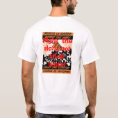 Geen oorlog, maar klassenstrijd, strijd tegen de r t-shirt (Achterkant)